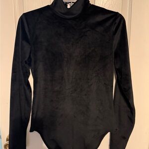 American Eagle Outfitters Black Long Sleeve Bodysuit
